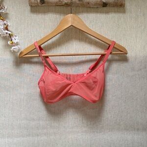 Negative Underwear Sieve Triangle Bra Grapefruit Mesh Size 1